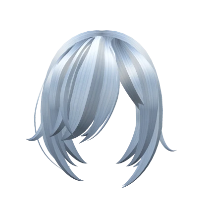 Goth Messy Anime Bangs - Sky Blue