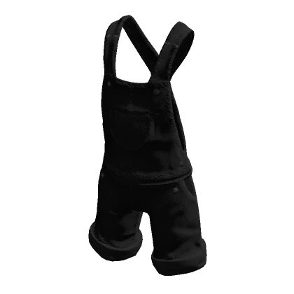 Stylish Short Overalls (Black)