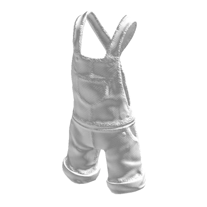 Stylish Short Overalls (White)