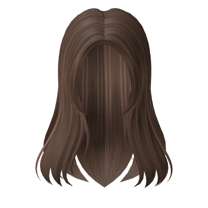 Cute brown messy wavy hair