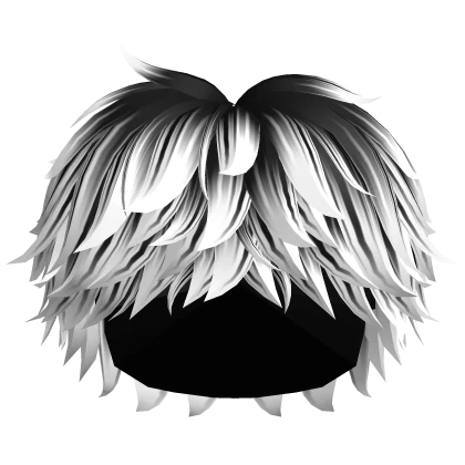Messy Anime Boy Hair (Black to White)