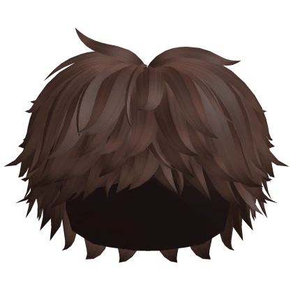 Messy Anime Boy Hair (Brown)