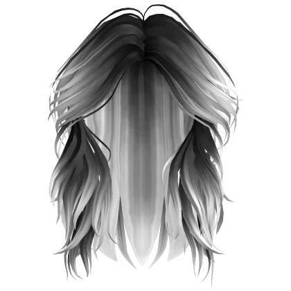 Wolf Cut Messy Hair in Black&White