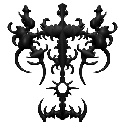 Black y2k Cyber Sigil Back Design