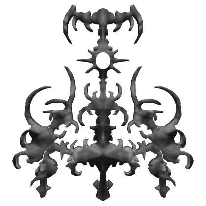 Greyish Black y2k Cyber Sigil Torso