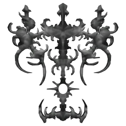 Greyish Black y2k Cyber Sigil Back Design