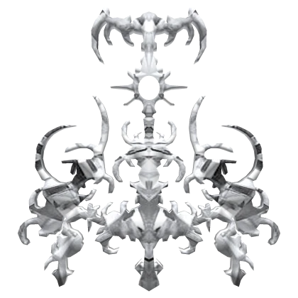 Silver y2k Cyber Sigil Front Design