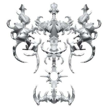 Silver y2k Cyber Sigil Back Design