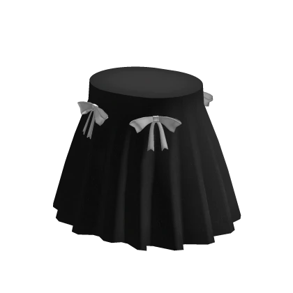Black and White Coquett Girl Skirt