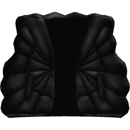 Black Monclizzy Spiderweb Puffer Gilet