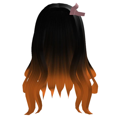 Long Nezuko Demon Slayer Anime Hair