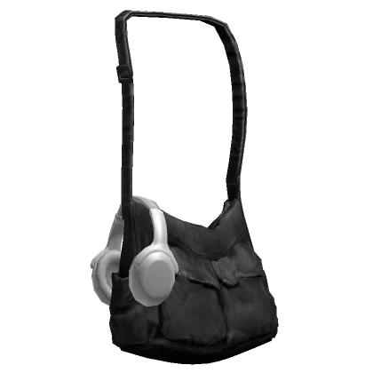 Side Bag With White Headphones 