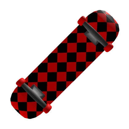 Skateboard - Checkered Red [ Cheap ]