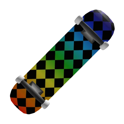 Skateboard - Checkered Rainbow [ Cheap ]