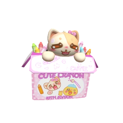 Kawaii Kitty Crayon Box 