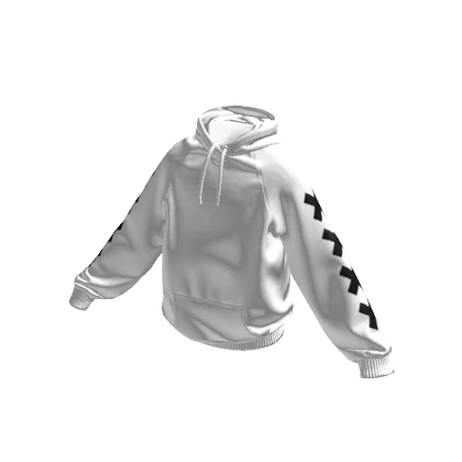 White & Black Stitches Cozy Hoodie