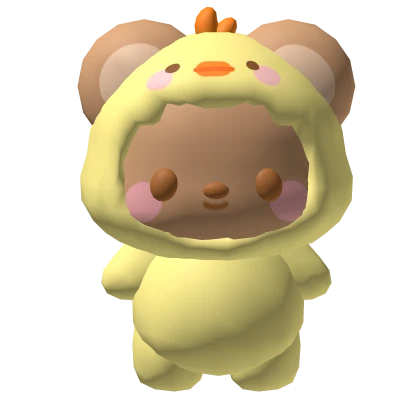 Easter chick bear plush