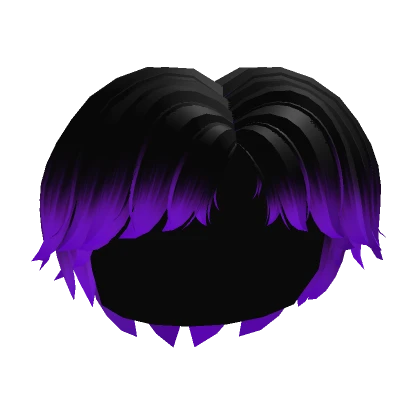 Black and Purple Middle Part Boy Hair