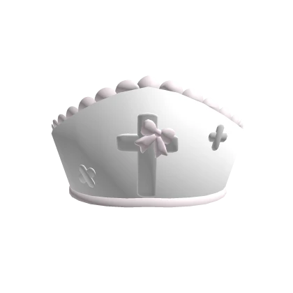 White Cute Nurse Hat