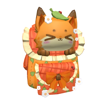 Kawaii Detailed Fox Backpack