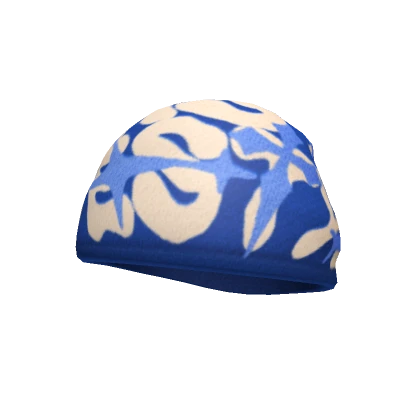 BLUE / BEIGE Y2K ROCKSTAR LYFESTYLE BEANIE