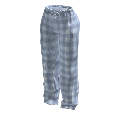 Flannel Pajama Pants Blue