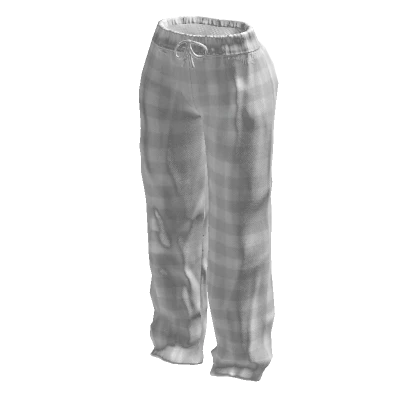 Flannel Pajama Pants White