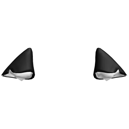 ♡ kawaii black droopy cat ears ♡