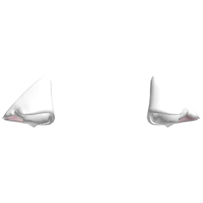 ♡ kawaii white droopy cat ears ♡