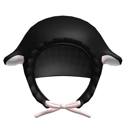 ♡ Cute Black pink lamb hood y2k 
