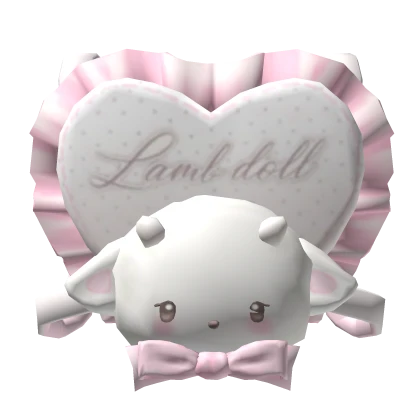 Kawaii Lamb Doll Ruffle Pink Backpack 1.0