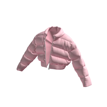 Cropped Pink Puffer