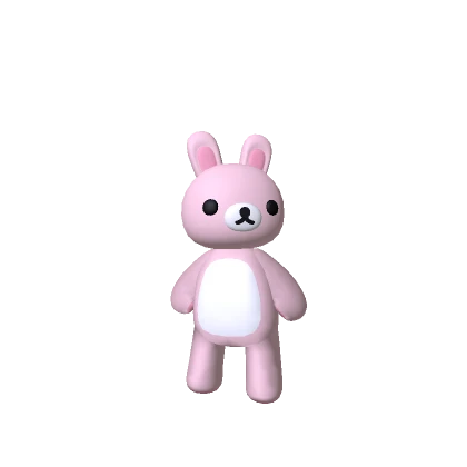 Pink Kawaii Bunny Bear