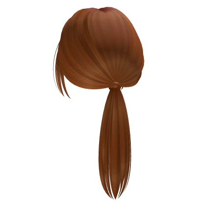 Cute ginger low ponytail