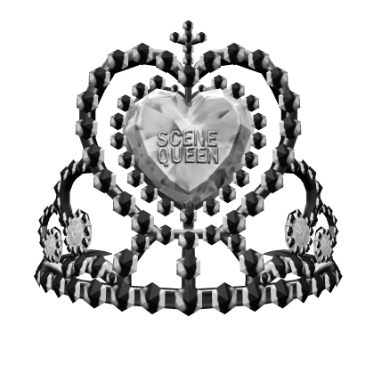 Scene queen black and grey tiara 