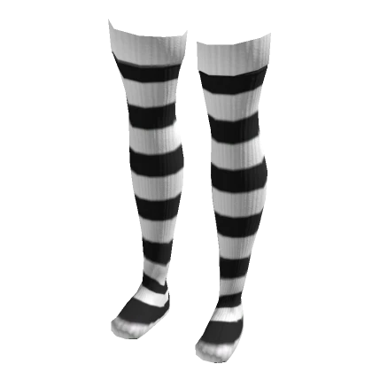 Thigh High Striped Socks