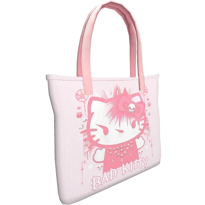 3.0 Pink Emo Cat Tote