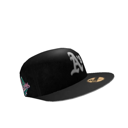 Black Oakland Fitted Hat