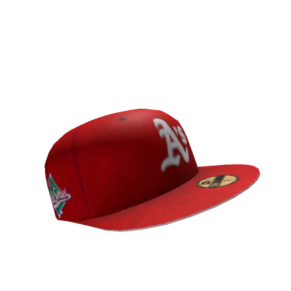 Red Oakland Fitted Hat