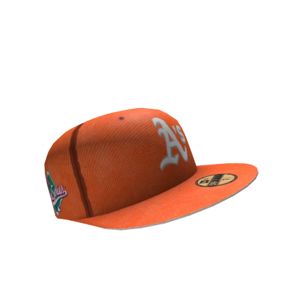Orange Oakland Fitted Hat