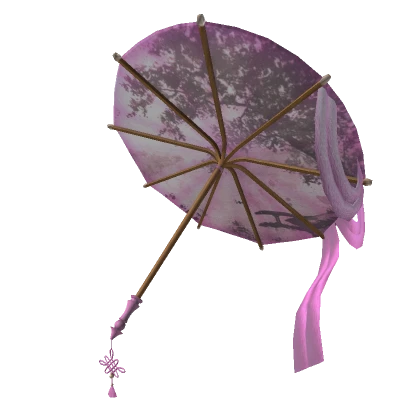 Chinese Pink Oil-Paper Umbrella