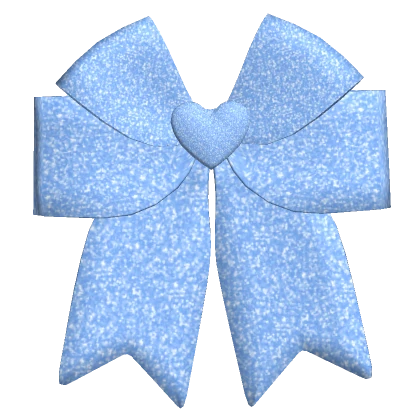 Blue Glitter Bow