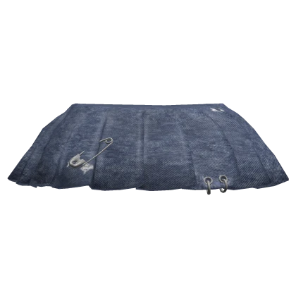 Chibi Doll Dark Denim Pleated Skirt