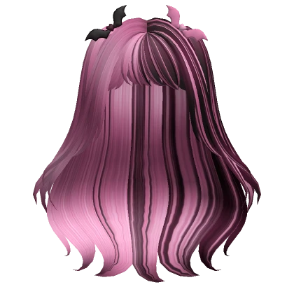 Black and Pink Cute Vampire Hair