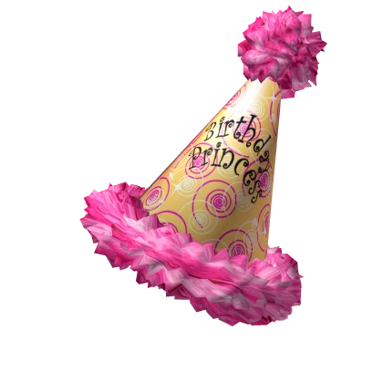 Birthday Princess Party Hat | Yellow & Pink