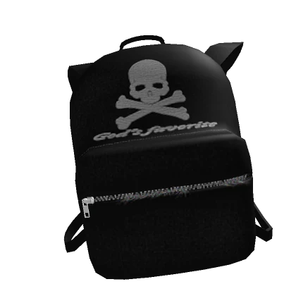 black gothic skull backpack