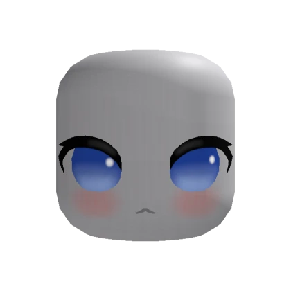🍀Animated Cute Chibi Eyes Face (Blue)