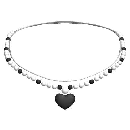 🍀Black Pearls & Heart Layered Necklace