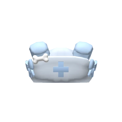 𐂯 kawaii baby blue puppy nurse hat