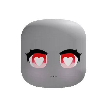Red Chibi Heart Eyes Face [Animated]